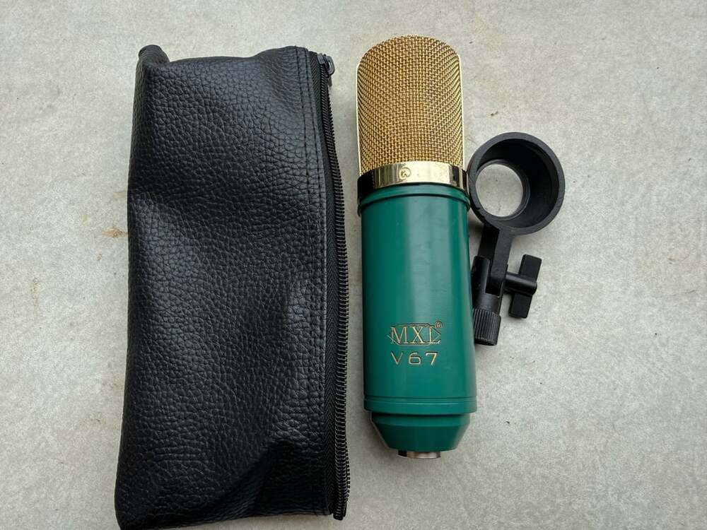 MXL V67G Condenser Microphone Green Gold Studio Mic